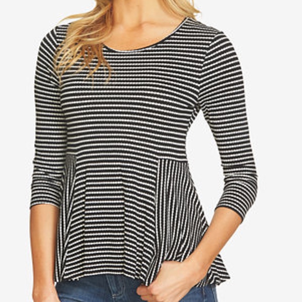 Cece 3/4 sleeve knitted blouse